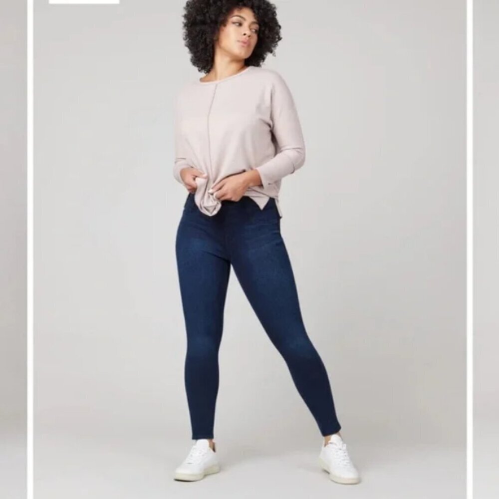Spanx Jeanish Denim Pull On Leggings